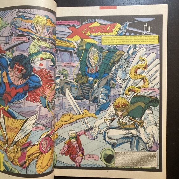 X-Force: No. 1  (Marvel Comics 1991) • A Force to be Reckoned With - Picture 2 of 3